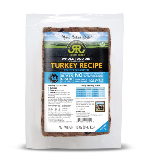 Turkey Puppy Growth Recipe