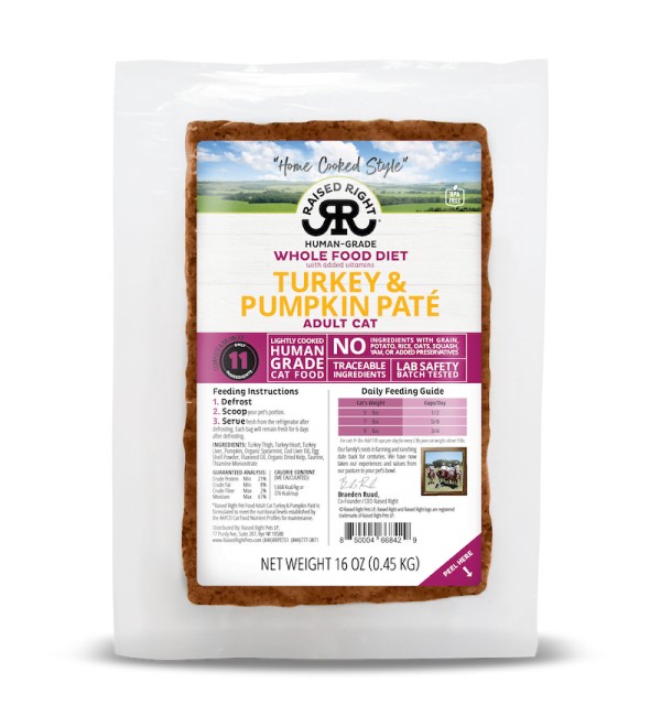 Turkey & Pumpkin Paté for Adult Cats