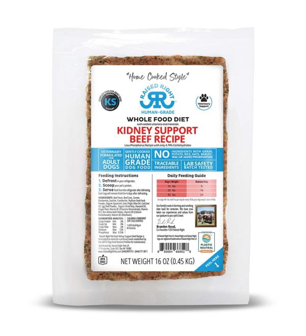 Kidney Support Beef Adult Dog Recipe