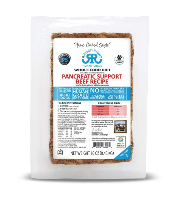 Pancreatic Support Beef Adult Dog Recipe
