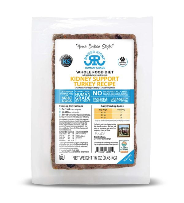 Kidney Support Turkey Adult Dog Recipe