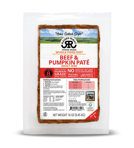 Beef & Pumpkin Paté for Adult Dogs – Product SELECTION Section