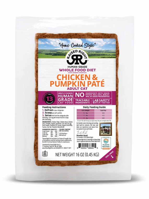 Chicken & Pumpkin Paté for Adult Cats – Product SELECTION Section