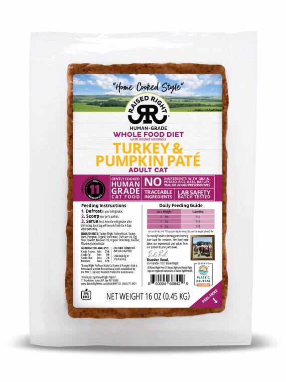 Turkey & Pumpkin Paté for Adult Cats – Product SELECTION Section